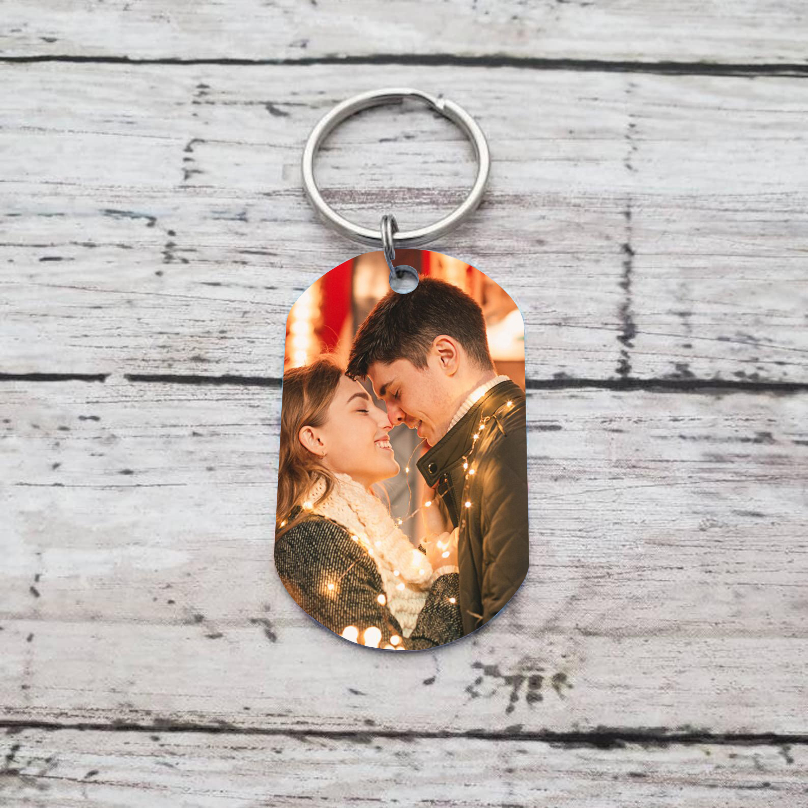 Personalised Photo & Name Keychain Stainless Steel Keyring "You Have My Heart" Gift for Couples-Jessemade AU