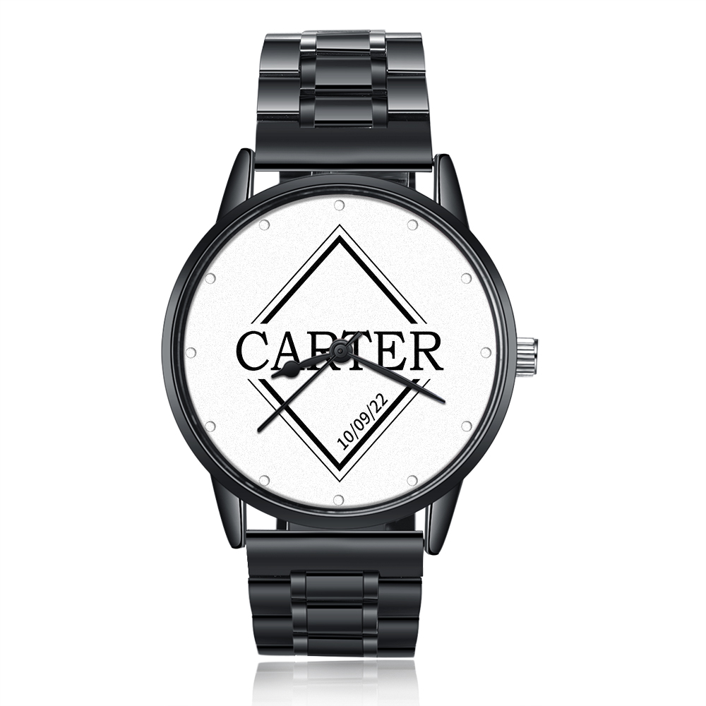 Personalised Photo Watch Custom Names Mechanical Watch Gifts for Him-Jessemade AU