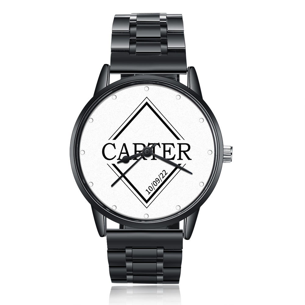 Gift Photo Watch - Personalised Engraved Watch Bracelet For him-Jessemade AU