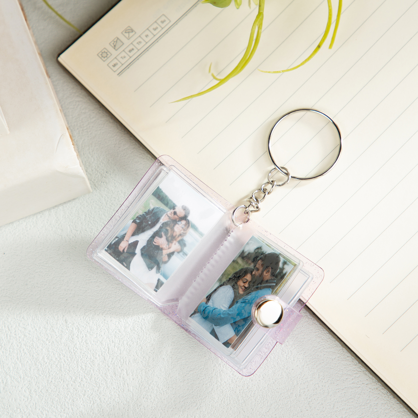 Personalised Mini Photo Album Keychain Custom 16 Photos Keychain Scrapbook  Romantic Gifts-Jessemade AU