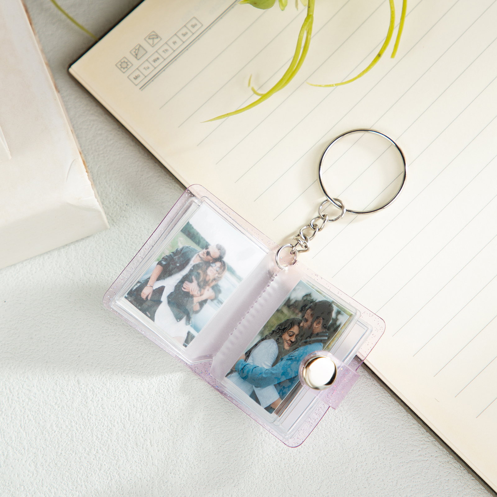 Personalised Mini Photo Album Keychain Custom 16 Photos Keychain Scrapbook  Romantic Gifts-Jessemade AU