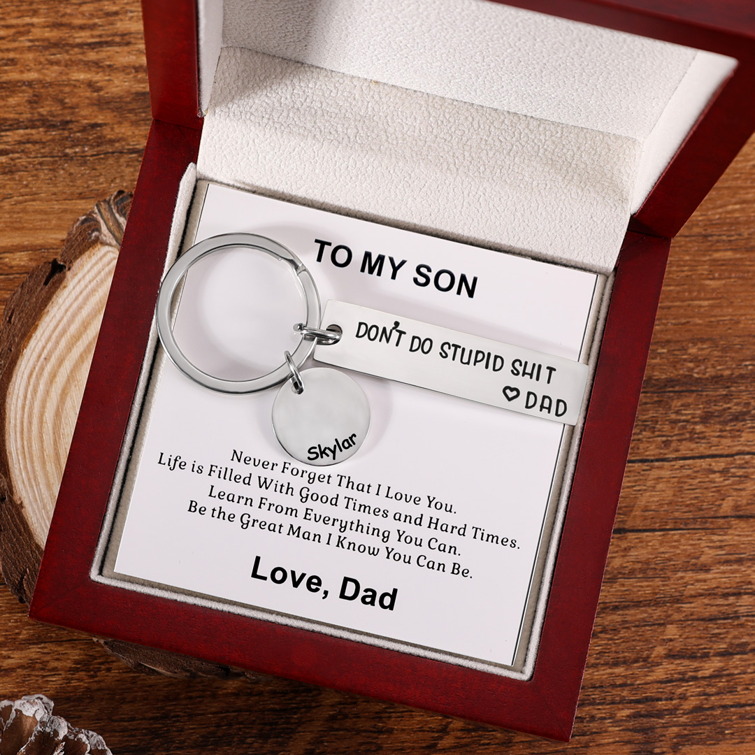 Don't Do Stupid Keychain Personalised Name Gifts for Kids-Jessemade AU