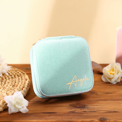 Personalised Name Jewelry Storage Box Custom Travel Jewelry Box Gifts for Ladies Girls-Jessemade AU
