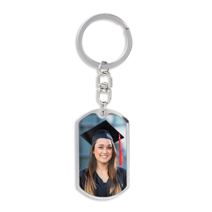 Custom Photo Keychain Class of 2024 Graduation Keyring-Jessemade AU