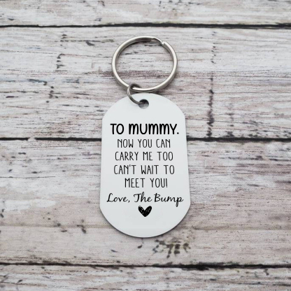 Personalised Photo Keychain Father's Day Gifts For Daddy - Now You Can Carry Me Too. Can't Wait To Meet You!-Jessemade AU