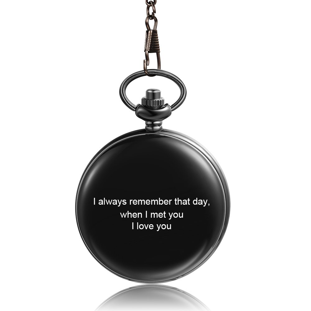 Personalised Pocket Watch Custom Photo Gifts For Father-Jessemade AU