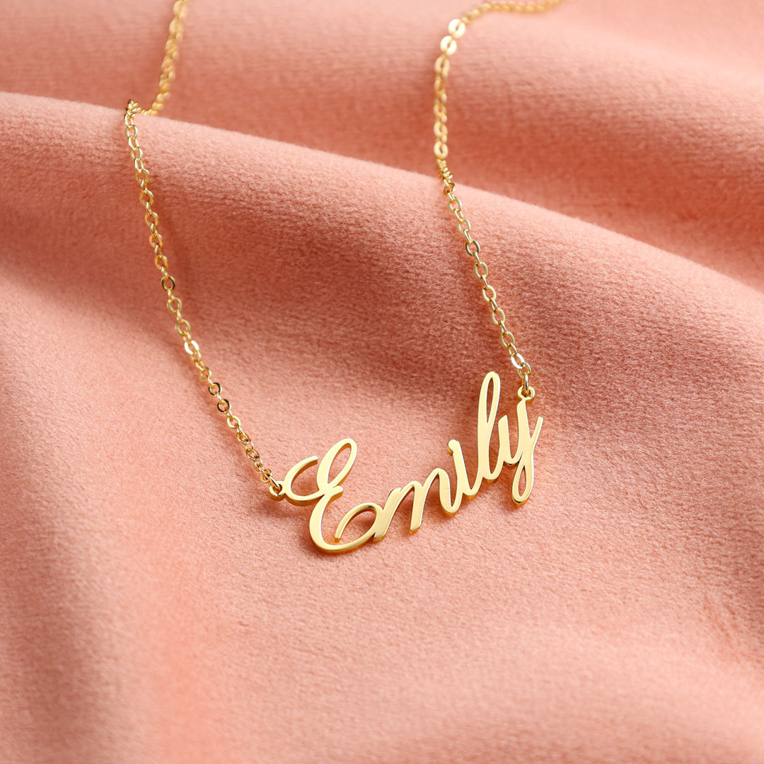 Personalised Necklace Custom 1 Name Necklace Gift For Women-Jessemade AU