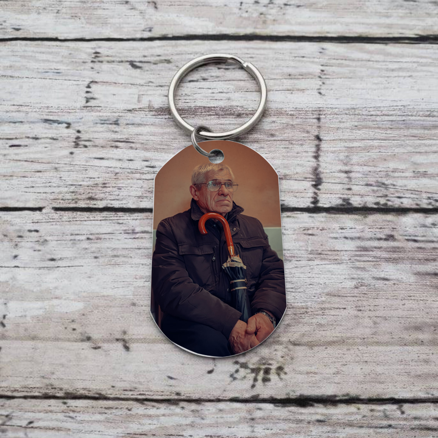 Memorial Photo Keychain Custom Name & Text & Date Keyring Infinite Love Personalised Gifts -  Never Walk Alone-Jessemade AU