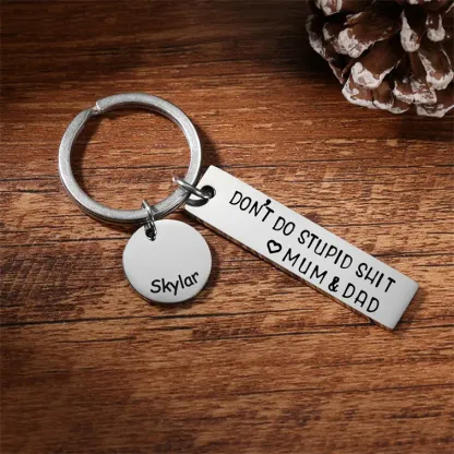 Don't Do Stupid Keychain Personalised Name Gifts for Kids-Jessemade AU