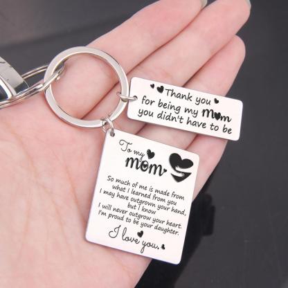 So much of me is made from what I learned from you, Personalised Keychain Gifts For Mother-Jessemade AU