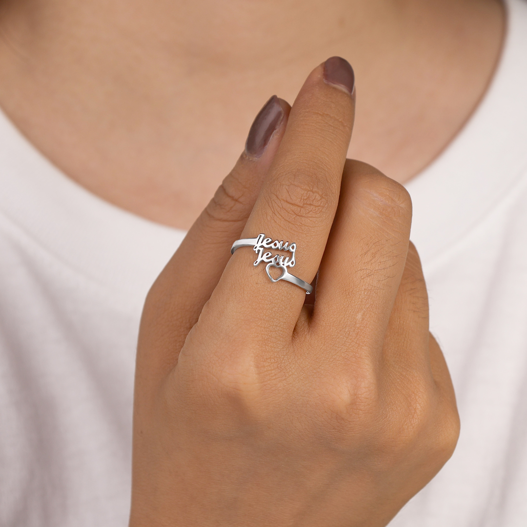 Personalised Family Name Ring Custom 2 Names Best Gift For Women-Jessemade AU