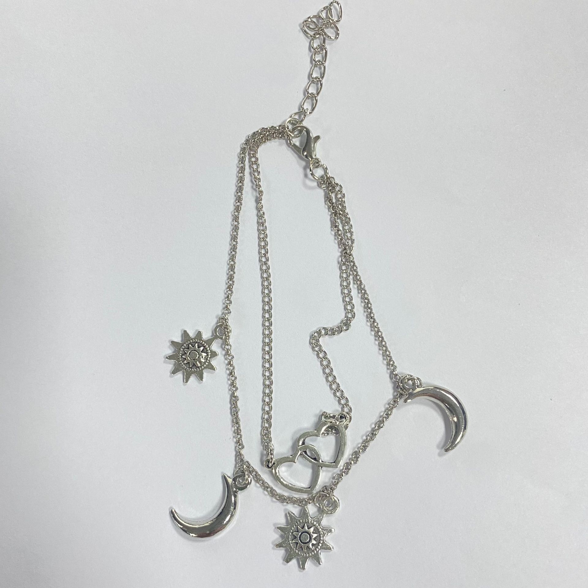 Bohemia Sun and Moon Anklet Summer Beach Accessories Double Layer Anklet-Jessemade AU