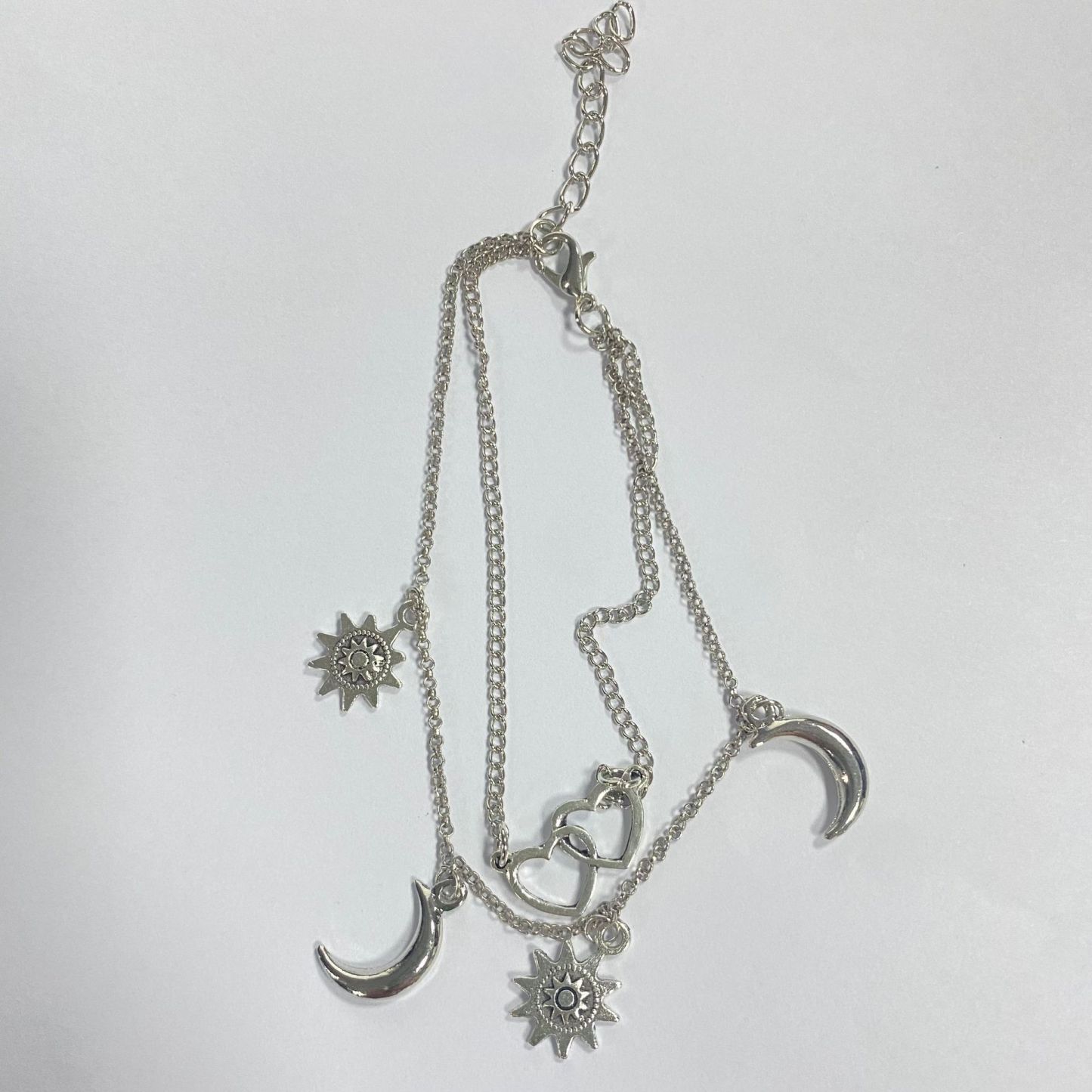 Bohemia Sun and Moon Anklet Summer Beach Accessories Double Layer Anklet-Jessemade AU