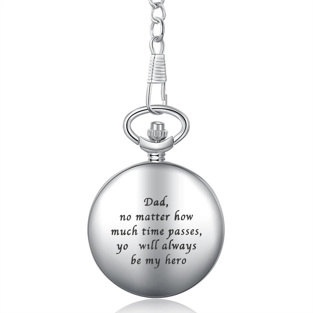 Personalised Pocket Watch Custom Photo Gifts For Father-Jessemade AU