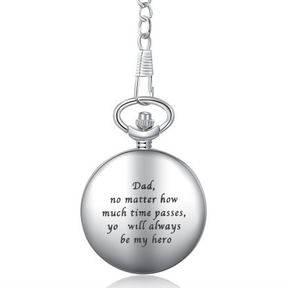 Personalised Pocket Watch Custom Photo Gifts For Father-Jessemade AU