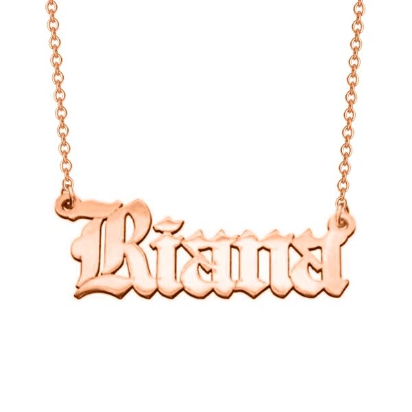 10K GOLD Necklace Custom Name Necklace Gift For Her-Jessemade AU