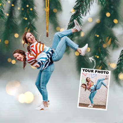 Personalised Acrylic Christmas Ornament Customised Photo Xmas Decor Gifts for Family Friends-Jessemade AU