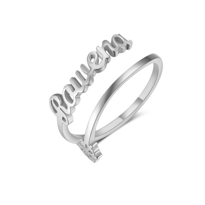 Customised Name Ring Classic Adjustable Ring for Her-Jessemade AU