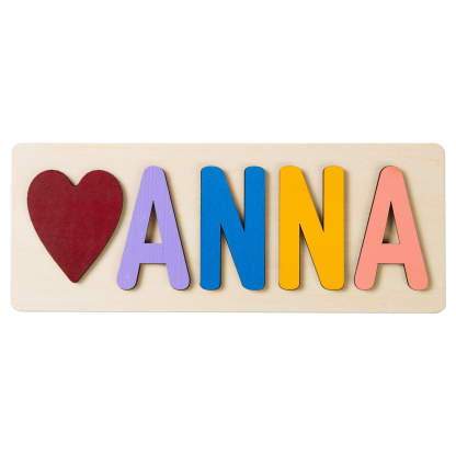 Personalised Kid's Wooden Name Alphabet Puzzle Toy for Toddlers Early Learning Child Toy-Jessemade AU