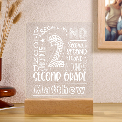 Personalised Night Light Custom Name and Year LED Lamp Night Light Birthday Gifts For Kids-Jessemade AU