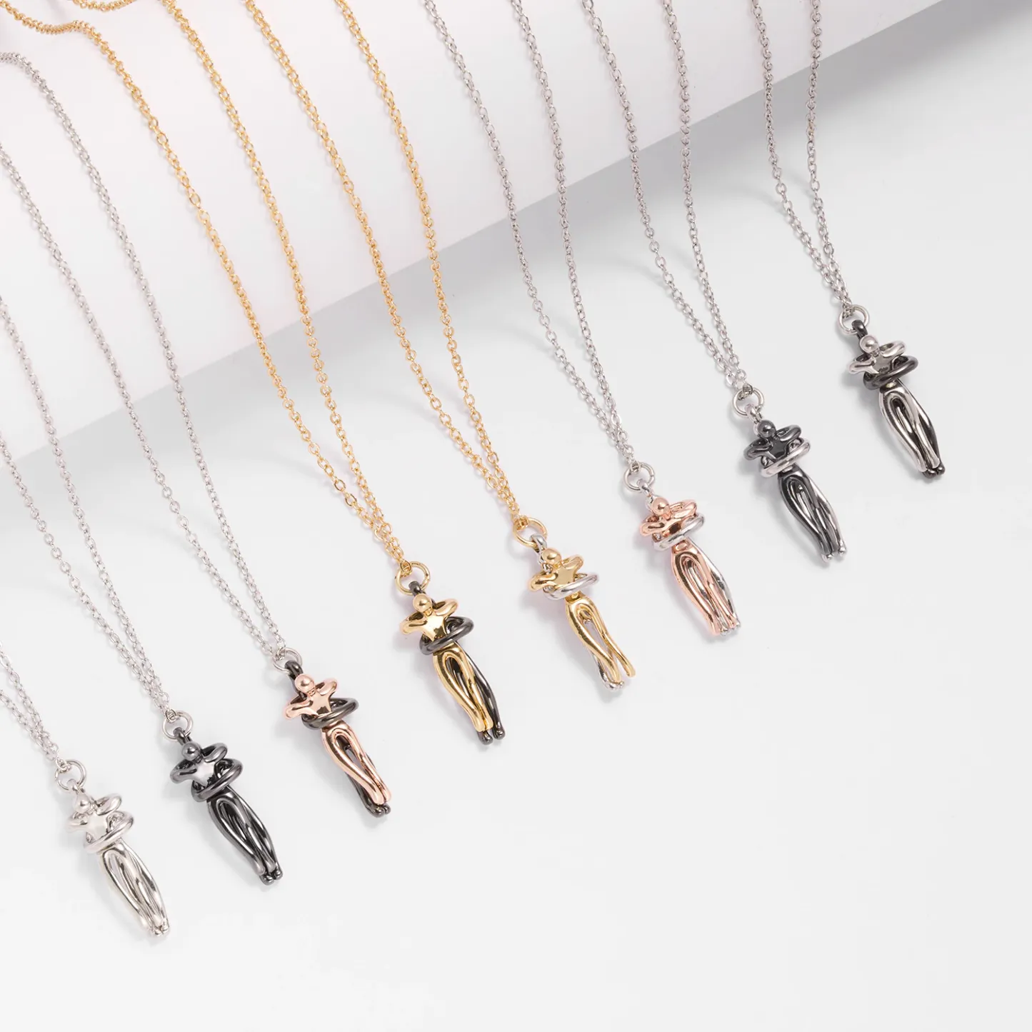 Couple Hug Necklace Valentine's Day Gifts for Couple-Jessemade AU