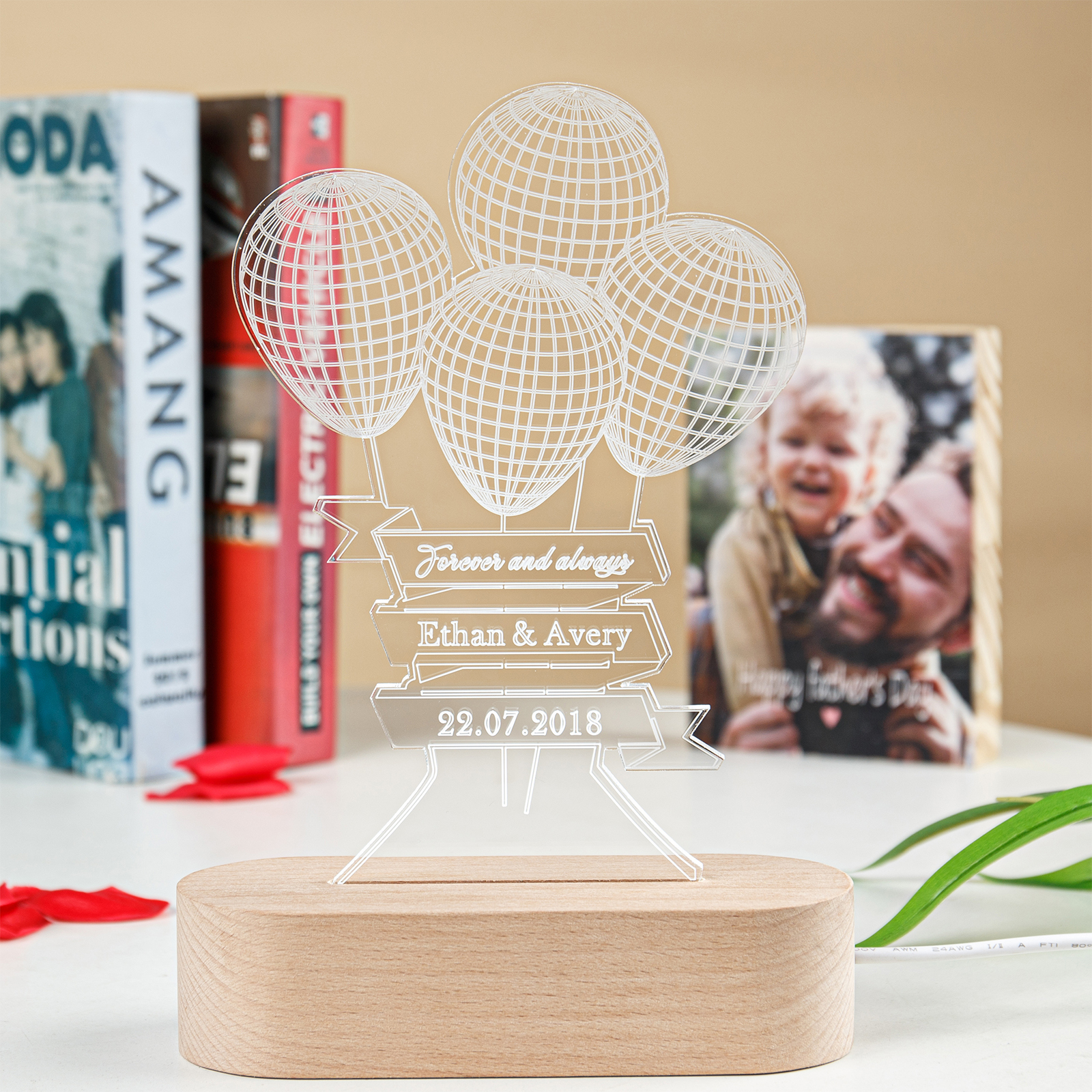 Customised balloons Night Light-Jessemade AU