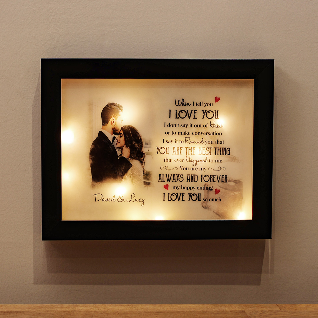 Valentine's Day Gift Personalised Photo Frame Couple Love Gifts For Her Him "YOU ARE THE BEST THING"-Jessemade AU