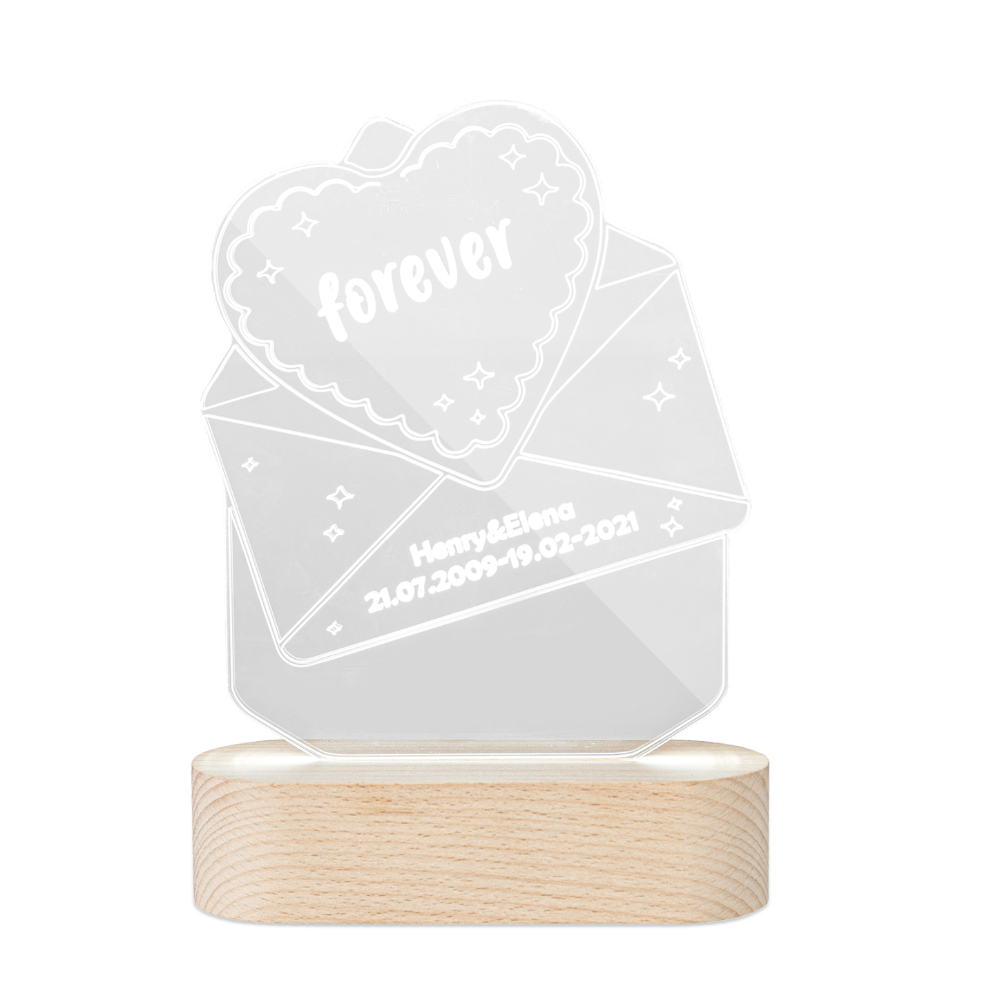 Customised Envelope Night Light-Jessemade AU