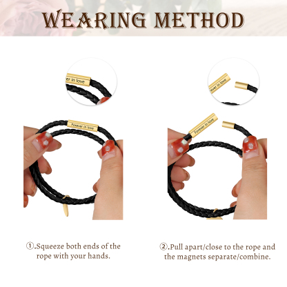 Personalised Leather Bracelet Custom Photo & Text Bracelet Couple Gift for Him/Her-Jessemade AU