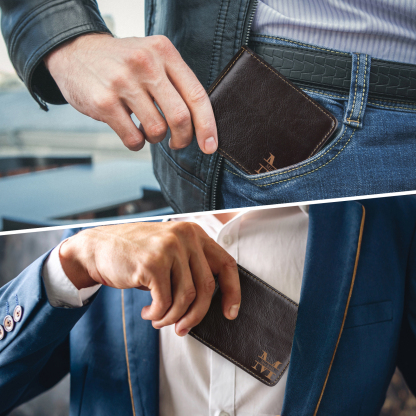 Personalised 2 Texts & 3 Names & 3 Letters Gift Set Custom Wallet & Keychain & Pen Gift Box Set Gift for Him-Jessemade AU