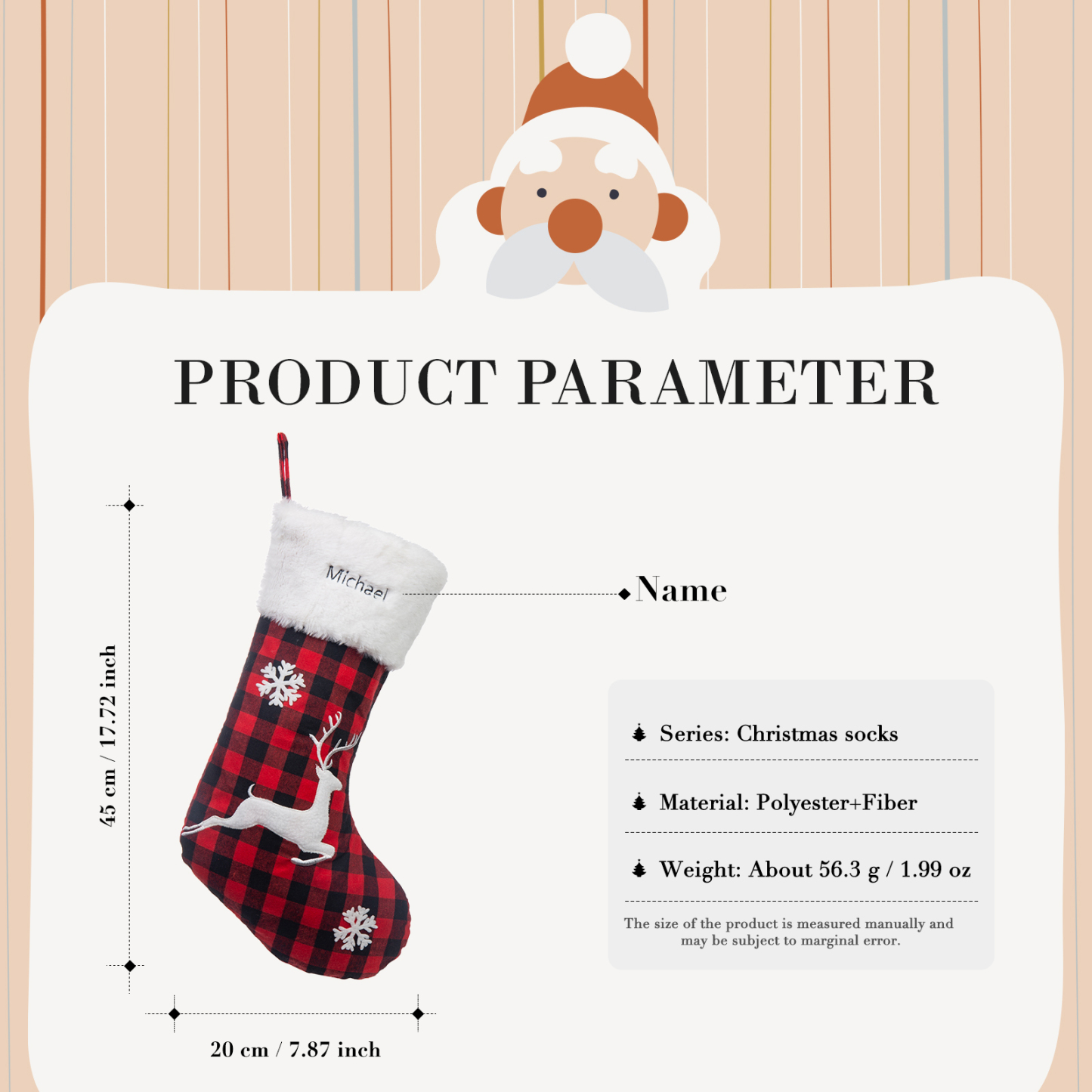Personalised Christmas Stockings Custom Name Stockings Decoration-Jessemade AU