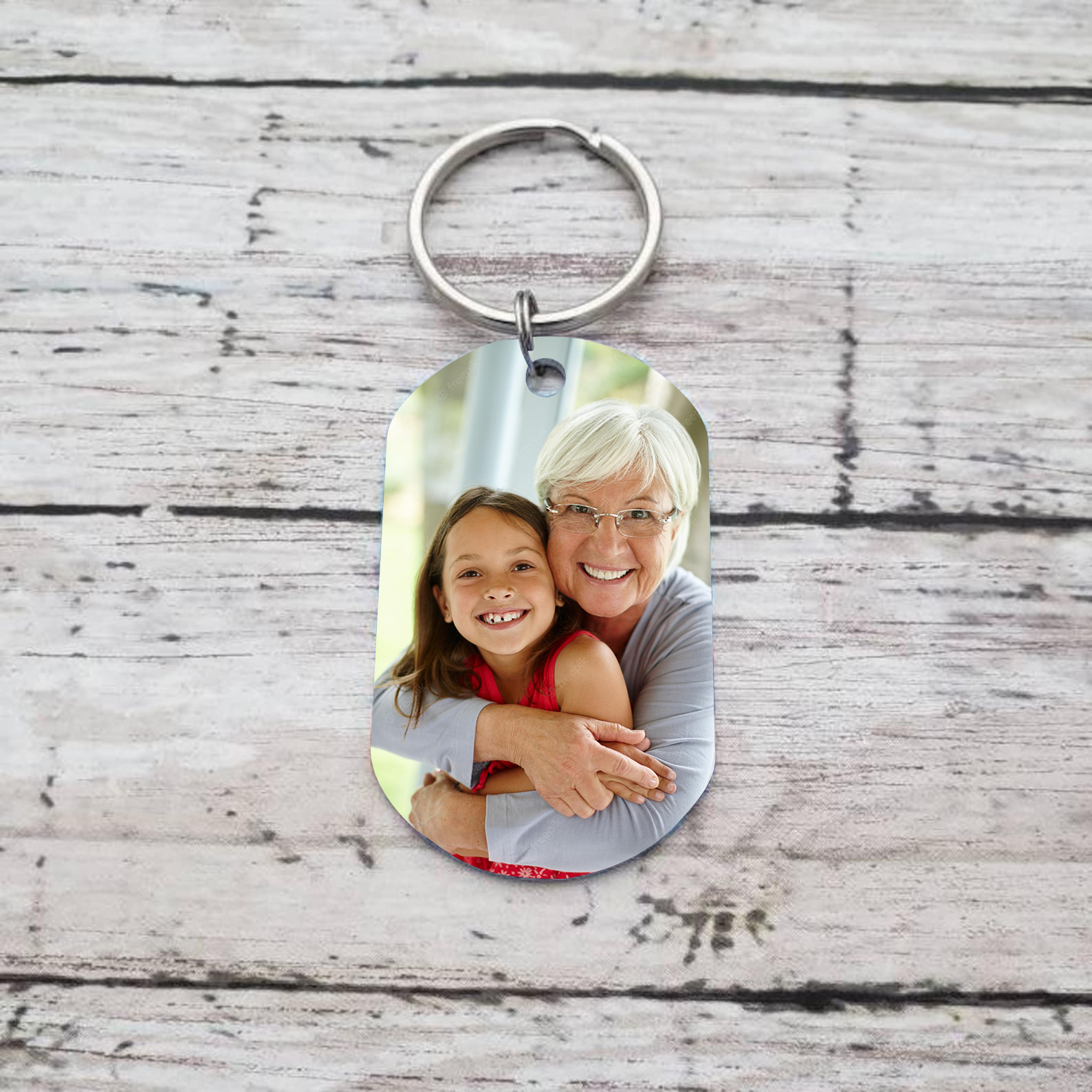 Personalised Photo and Name Keychain for Grandma "Best Grandma Ever" Grandparents' Day Gift-Jessemade AU