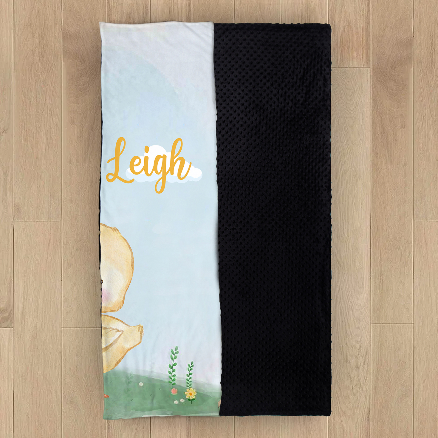Personalised Chick Blanket Custom Name Cute Cartoon Blanket-Jessemade AU