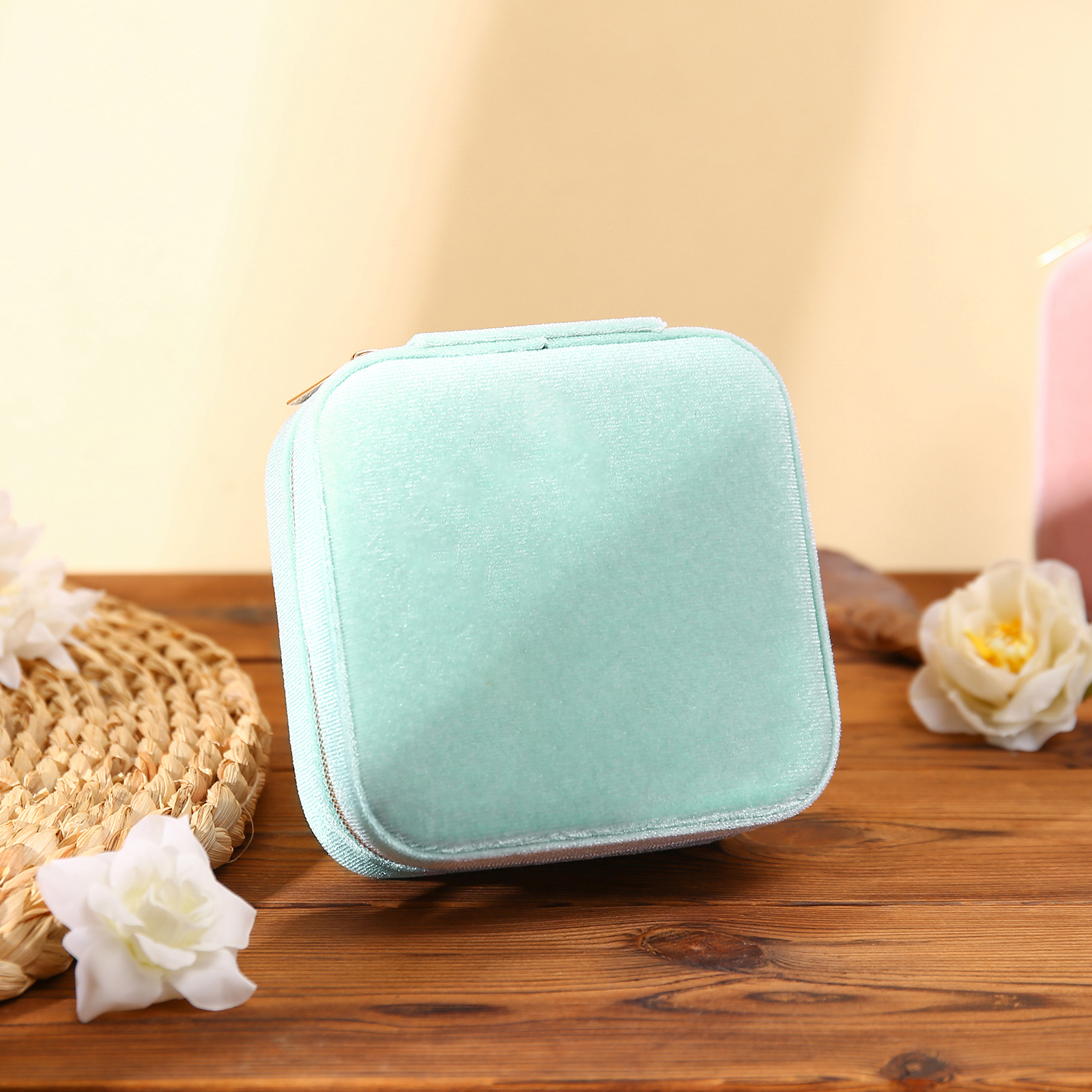 Jewelry Storage Box Blue/Pink/Green/White Travel Jewelry Box Gifts for Ladies Girls-Jessemade AU