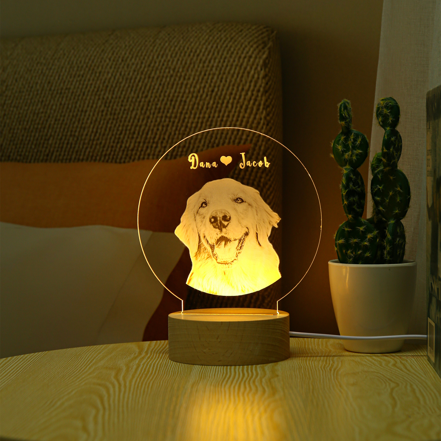 Personalised Photo Night Light LED Lamp for Family-Jessemade AU