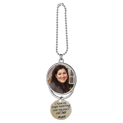 Personalised Photo Ornament I Have an Angel Watching Over Me Car Hanging Gifts-Jessemade AU