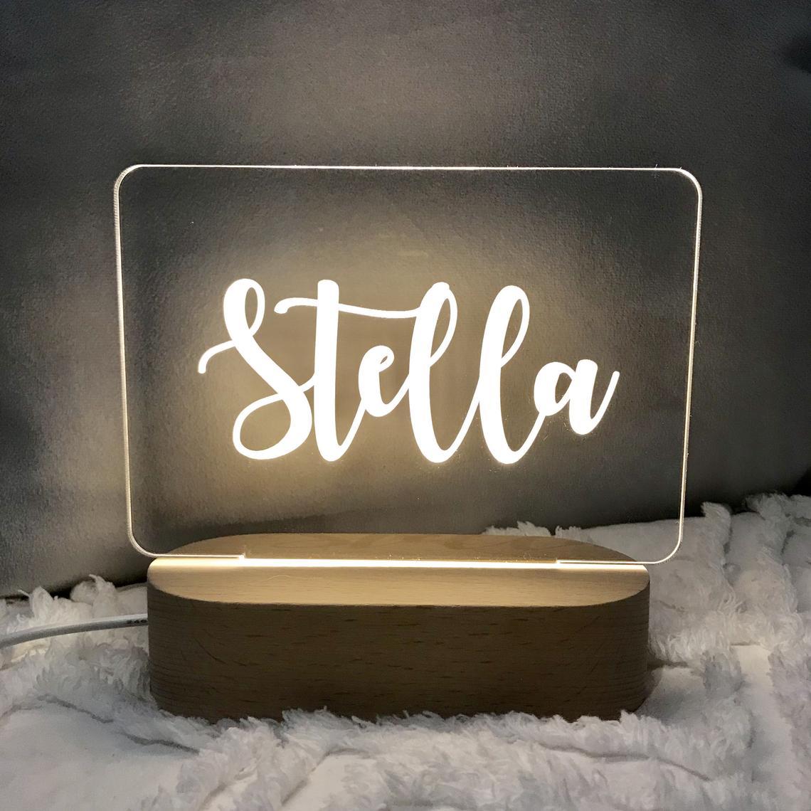 Personalised Children's Nursery Lamp-Jessemade AU