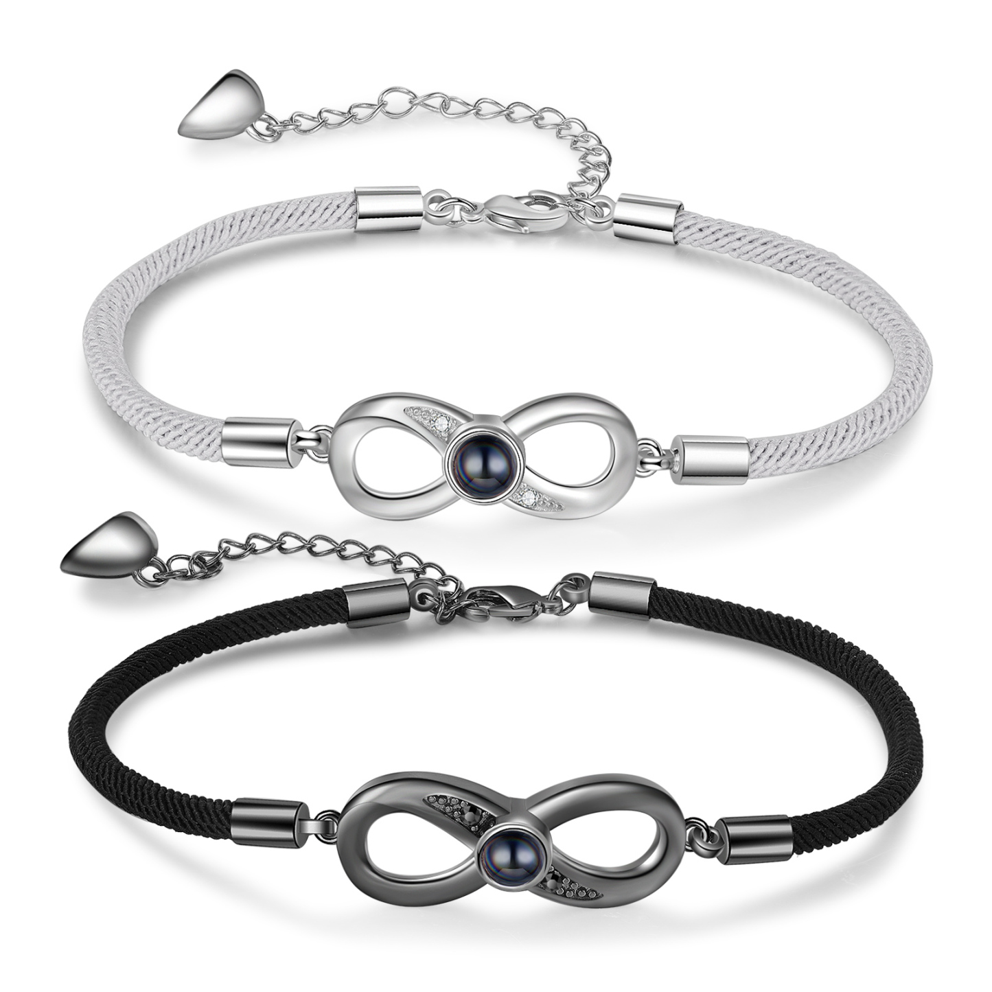 Personalised Magnetic Projection Bracelet Custom Photo Infinity Couple Bracelet Creative Gift for Her-Jessemade AU