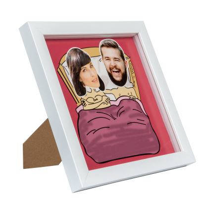 Personalised Funny Couple Stereo Photo Frame-Jessemade AU