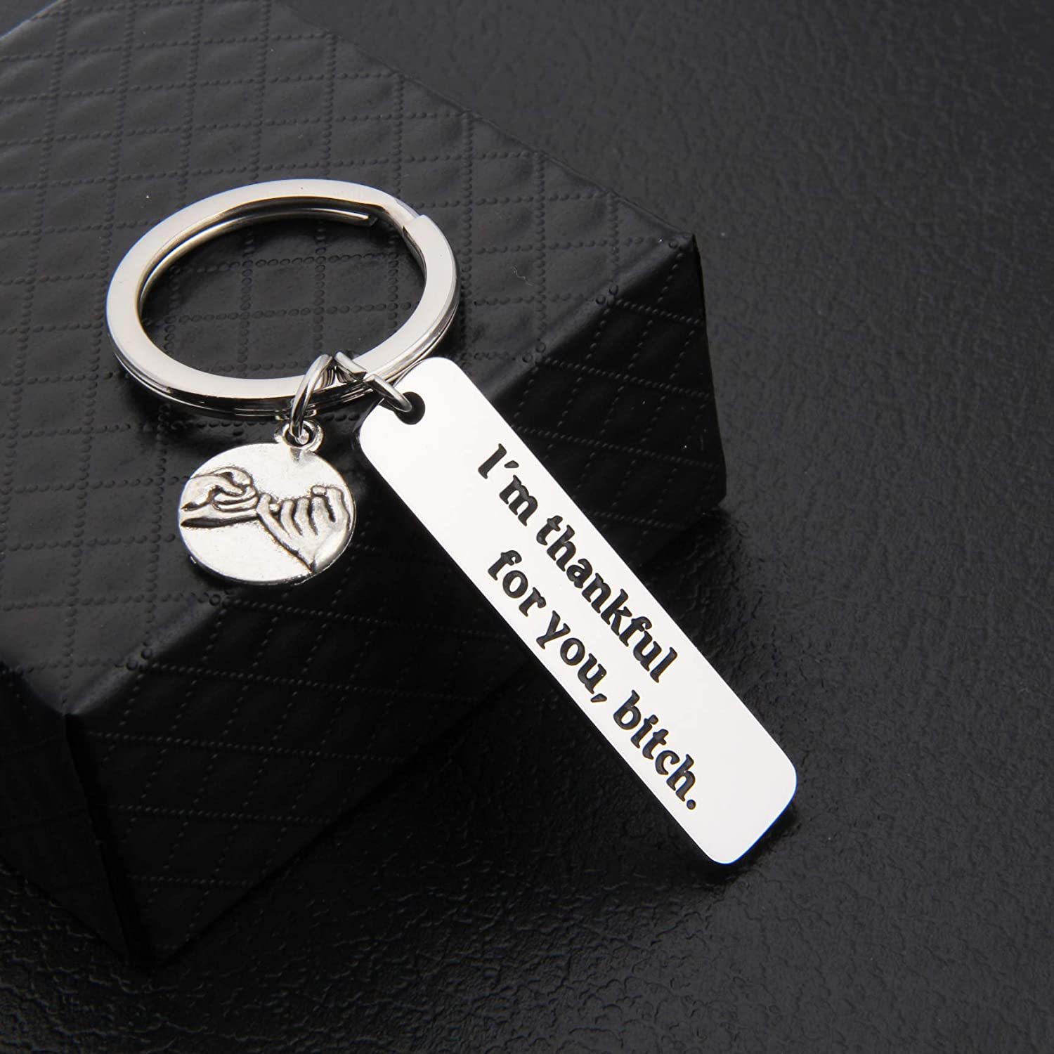 Friendship Keychain I'm Thankful For You Keychain Funny Gifts for Bestie-Jessemade AU