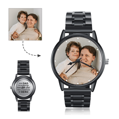 Personalised Photo Watch Custom 1 Photo Watch Band Mechanical Watch Gifts for Him-Jessemade AU