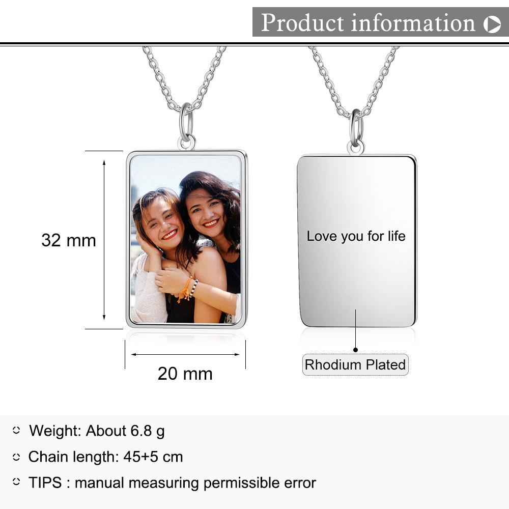 Personalised BBF Necklace Custom Photo Necklace Gifts For Her-Jessemade AU