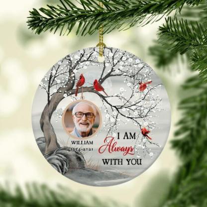 Personalised Photo Cardinal Ornament I Am Always with You Memorial Ornament-Jessemade AU