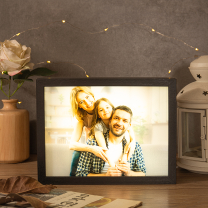 Personalised Photo Frame Night Light Changeable Colour Lamp Home Decor Personalised Gifts for Family Friends-Jessemade AU