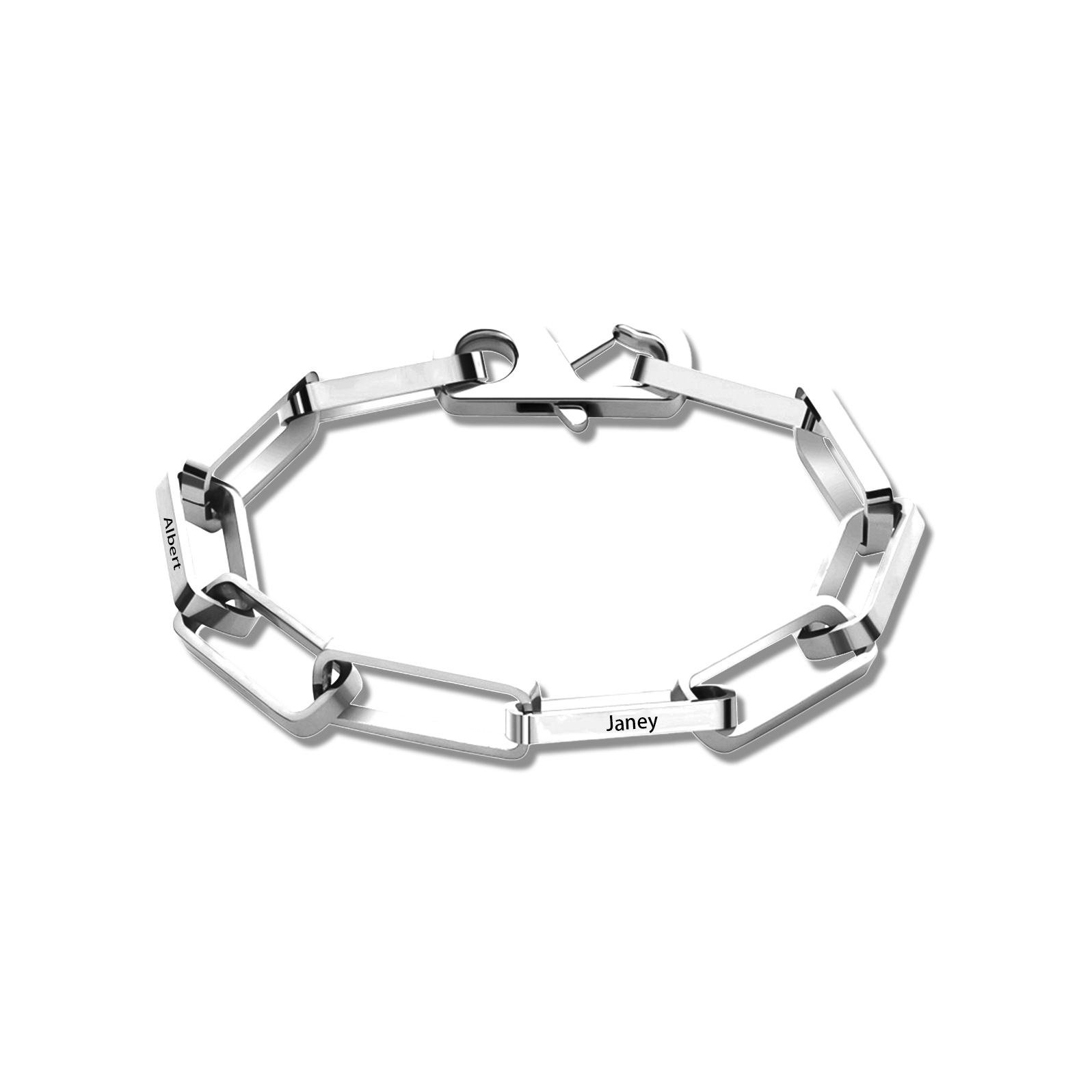 Personalised Men's Bracelet Custom 2 Names Stainless Steels Bracelet Father's Day Gifts for Him-Jessemade AU