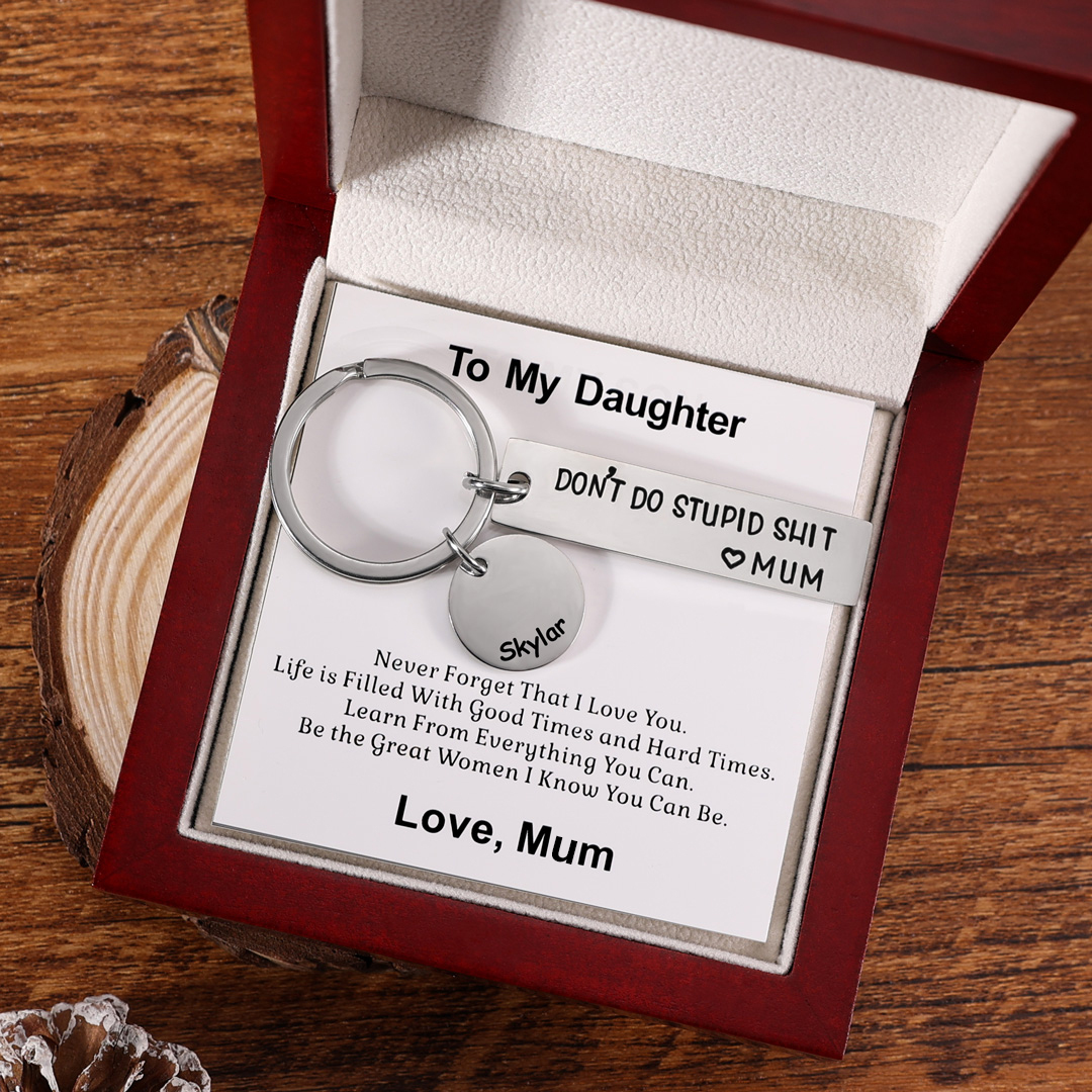 Don't Do Stupid Keychain Personalised Name Gifts for Kids-Jessemade AU