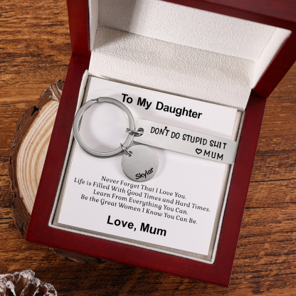 Don't Do Stupid Keychain Personalised Name Gifts for Kids-Jessemade AU