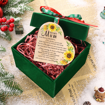 To My Mum Heart Candle Holder Wooden Candlestick Mothers Gifts - Thank You For The Unconditional Love-Jessemade AU