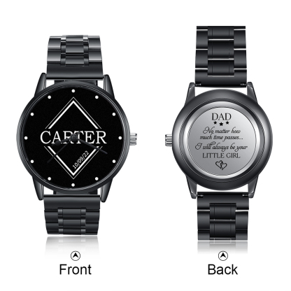 Gift Photo Watch - Personalised Engraved Watch Bracelet For him-Jessemade AU