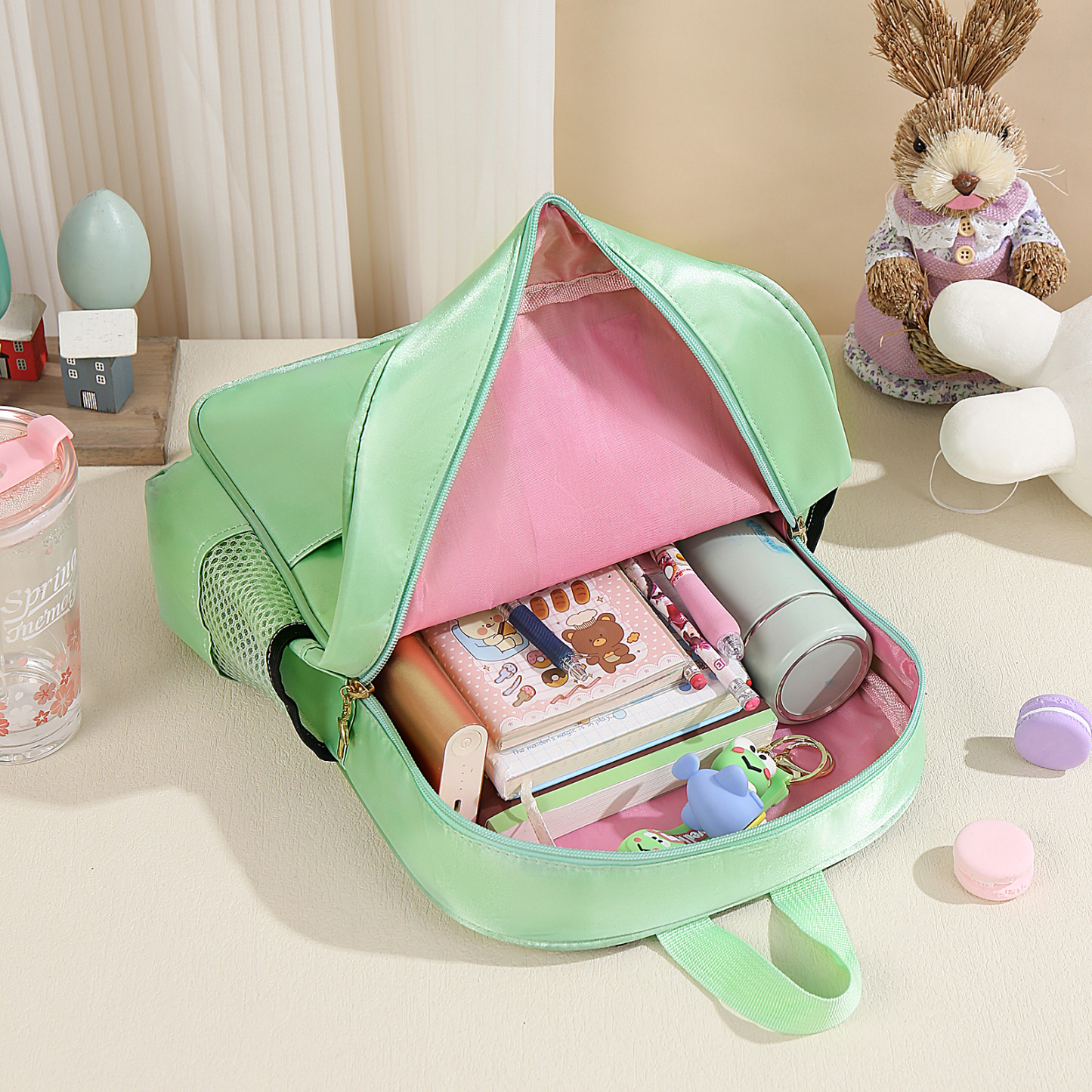 Personalised Princess Dress Style Schoolbag Custom Name Backpack Back To School Gift for Girls-Jessemade AU